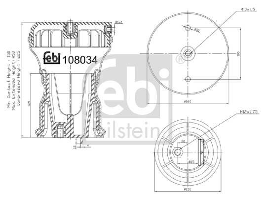 Mieszek, klimatyzacja 108034 FEBI BILSTEIN