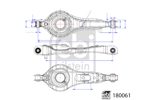 Wahacz zawieszenia koła tył L/P  180061 FEBI BILSTEIN