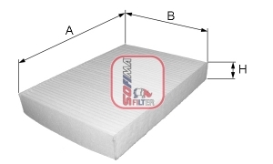 Filtr kabinowy przeciwpyłkowy S 3006 C SOFIMA