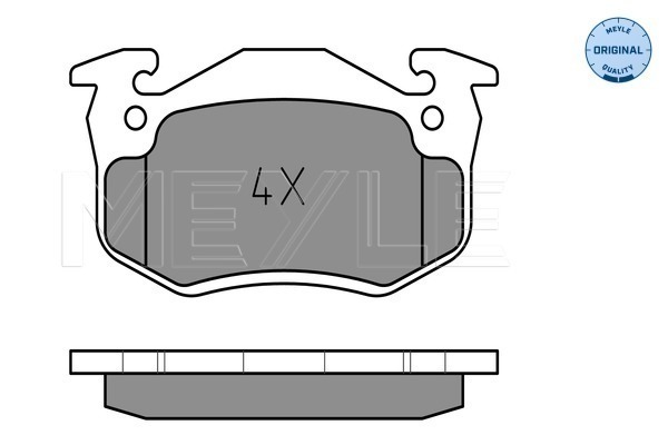 Klocki hamulcowe - komplet, MEYLE-ORIGINAL: True to OE. 025 210 9615/W MEYLE Products