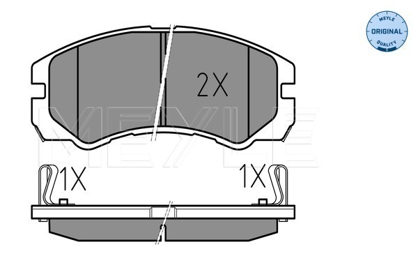 Klocki hamulcowe - komplet, MEYLE-ORIGINAL: True to OE. 025 218 4516/W MEYLE Products