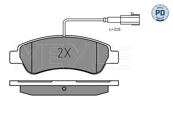 Klocki hamulcowe - komplet, MEYLE-PD: Advanced performance and design. 025 220 4119/PD MEYLE Products