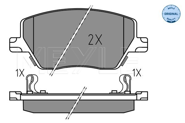 Klocki hamulcowe - komplet, MEYLE-ORIGINAL: True to OE. 025 223 9719 MEYLE Products