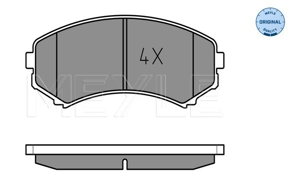 Klocki hamulcowe - komplet, MEYLE-ORIGINAL: True to OE. 025 234 8816/W MEYLE Products