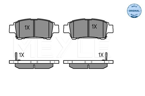 Klocki hamulcowe - komplet, MEYLE-ORIGINAL: True to OE. 025 236 4616/W MEYLE Products