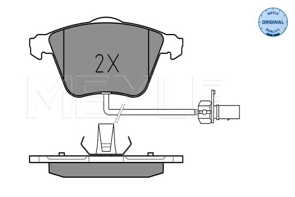 Klocki hamulcowe - komplet, MEYLE-ORIGINAL: True to OE. 025 237 6220/W MEYLE Products