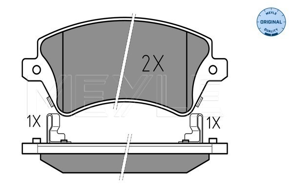 Klocki hamulcowe - komplet, MEYLE-ORIGINAL: True to OE. 025 237 6617/W MEYLE Products