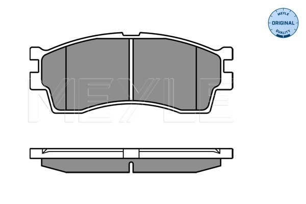Klocki hamulcowe - komplet, MEYLE-ORIGINAL: True to OE. 025 238 7316/W MEYLE Products