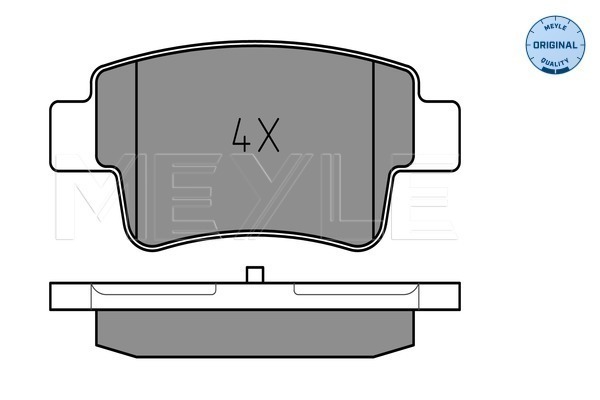 Klocki hamulcowe - komplet, MEYLE-ORIGINAL: True to OE. 025 243 4917 MEYLE Products