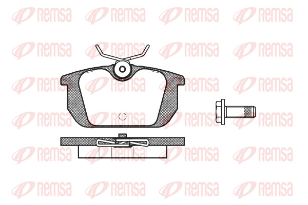 Klocki hamulcowe - komplet 0231.00 REMSA