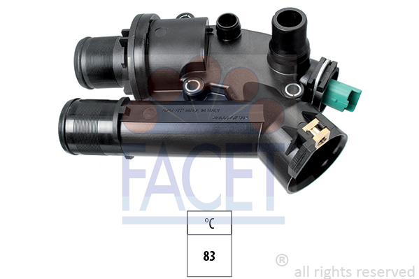Termostat układu chłodzenia, Made in Italy - OE Equivalent 7.8747 FACET EPS