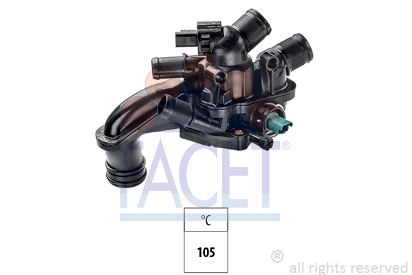 Termostat układu chłodzenia, Made in Italy - OE Equivalent 7.8863 FACET EPS