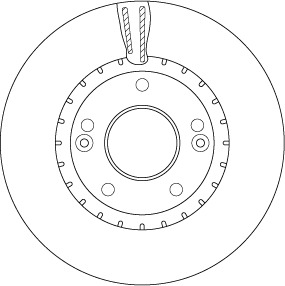 Tarcza hamulcowa DF6628 TRW
