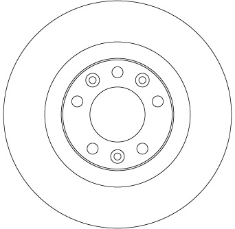 Tarcza hamulcowa DF6667 TRW