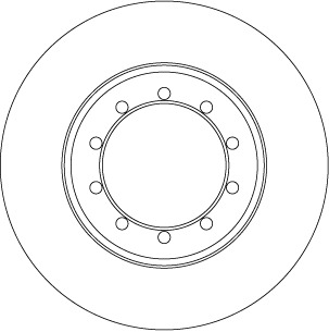 Tarcza hamulcowa DF6711 TRW