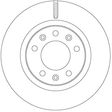 Tarcza hamulcowa DF6785 TRW
