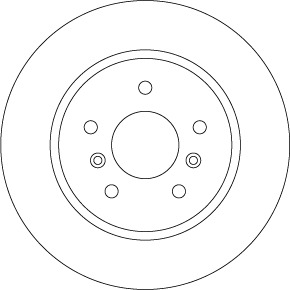 Tarcza hamulcowa DF6787 TRW