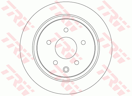 Tarcza hamulcowa DF7369 TRW