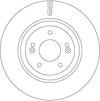 Tarcza hamulcowa DF7592 TRW