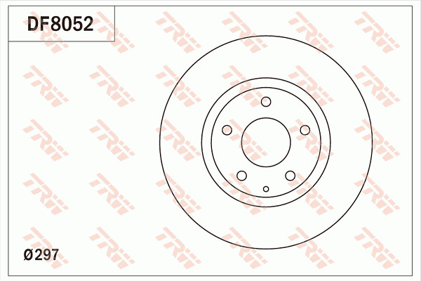 Tarcza hamulcowa DF8052 TRW