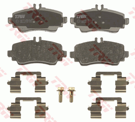 Klocki hamulcowe - komplet, COTEC GDB1293 TRW