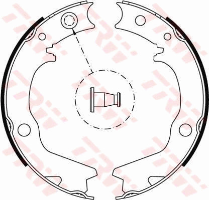Szczęki hamulcowe, hamulec postojowy GS8479 TRW