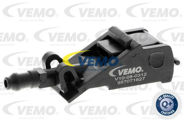 Dysza płynu spryskiwacza, spryskiwacz szyby czołowej, Q+, original equipment manufact V10-08-0312 VEMO
