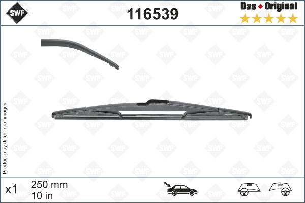 Pióro wycieraczki, DAS ORIGINAL REAR 116539 SWF