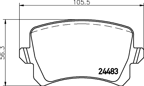 Klocki hamulcowe - komplet 8DB 355 025-331 HELLA