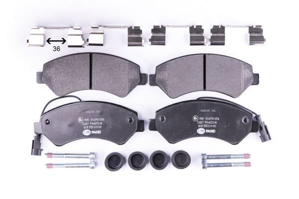 Klocki hamulcowe - komplet 8DB 355 019-901 HELLA