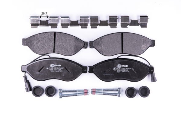 Klocki hamulcowe - komplet 8DB 355 020-651 HELLA