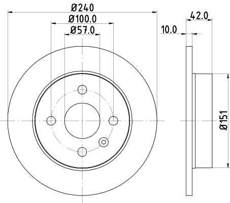 Tarcza hamulcowa, PRO 8DD 355 106-091 HELLA