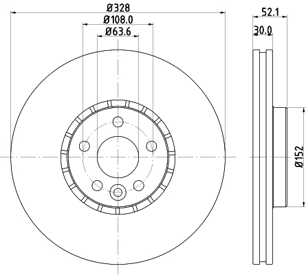 Tarcza hamulcowa, PRO 8DD 355 116-181 HELLA