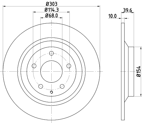 Tarcza hamulcowa, PRO 8DD 355 118-541 HELLA