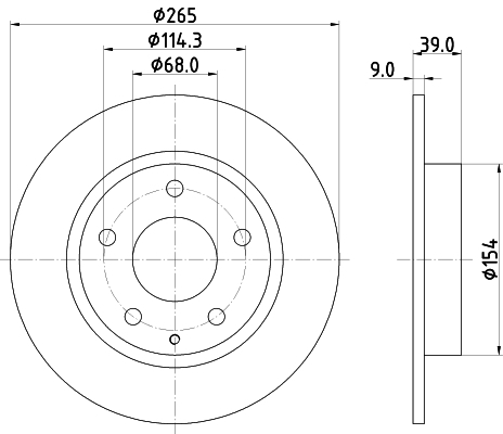 Tarcza hamulcowa, PRO 8DD 355 120-461 HELLA