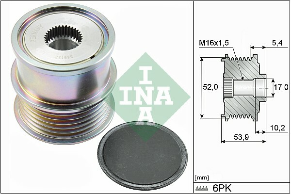 Alternator - sprzęgło jednokierunkowe 535 0279 10 INA
