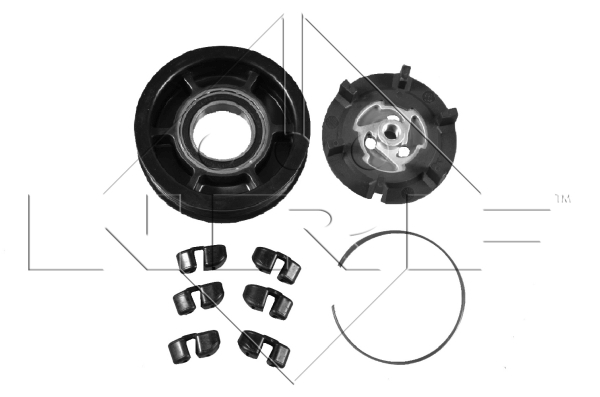 Sprzęgło elektromagnetyczne, klimatyzacja 380048 NRF
