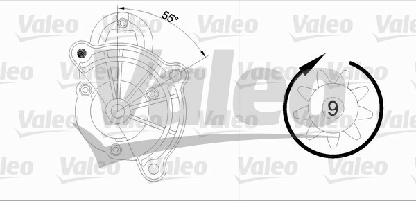 Rozrusznik, VALEO RE-GEN REMANUFACTURED 455748 VALEO