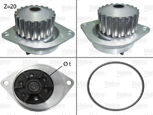 Pompa wodna 506290 VALEO