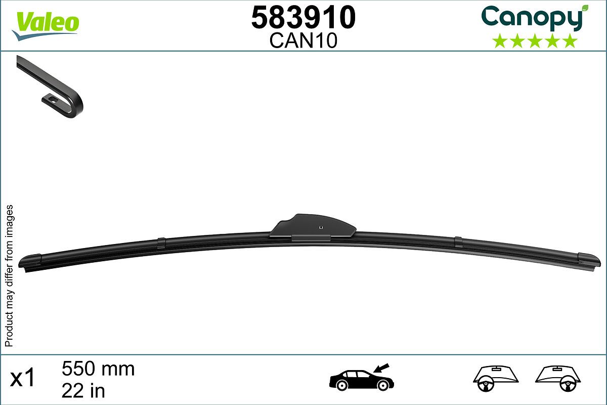 PIÓRO WYCIERACZKI 550MM CANOPY UPGRADE 583910 VALEO