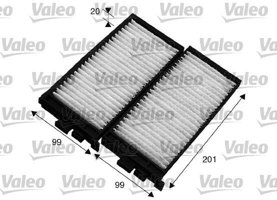 Filtr kabinowy przeciwpyłkowy, VALEO ESSENTIAL 715566 VALEO