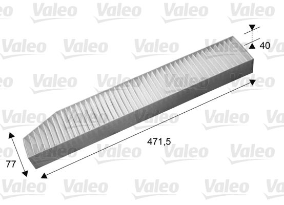 Filtr kabinowy przeciwpyłkowy, VALEO ESSENTIAL 715670 VALEO