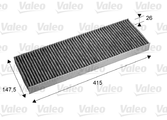 Filtr kabinowy przeciwpyłkowy, VALEO PROTECT 715675 VALEO