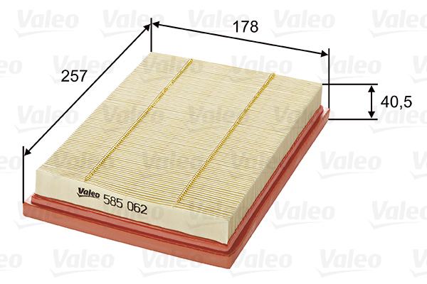 Filtr powietrza 585062 valeo