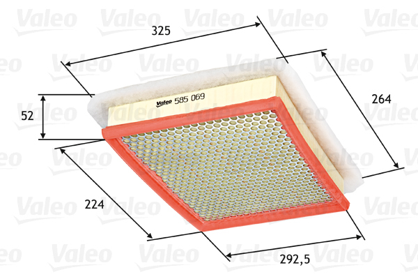 Filtr powietrza 585069 VALEO