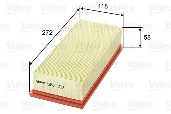 Filtr powietrza 585102 VALEO
