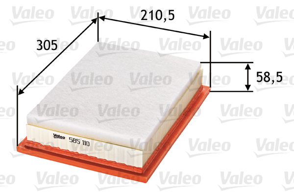 Filtr powietrza 585110 VALEO