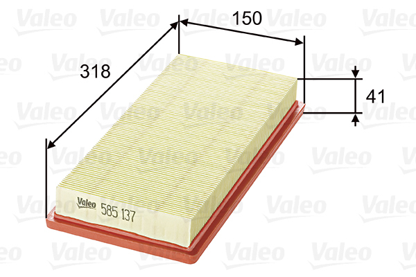 Filtr powietrza 585137 VALEO