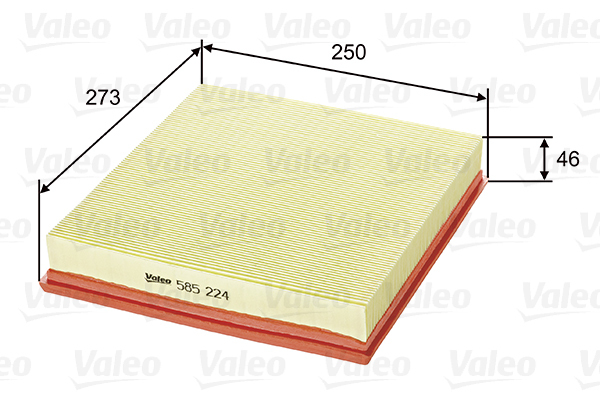 Filtr powietrza 585224 valeo