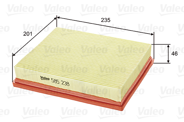 Filtr powietrza 585238 VALEO